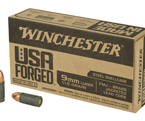 9MM Winchester 115gr FMJ - Steel Case 50 rd box
